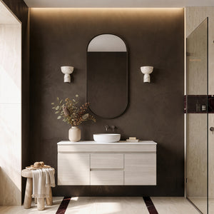 LUKKA CAMDEN MODERN COASTAL OAK 1200MM SINGLE BOWL WALL HUNG VANITY