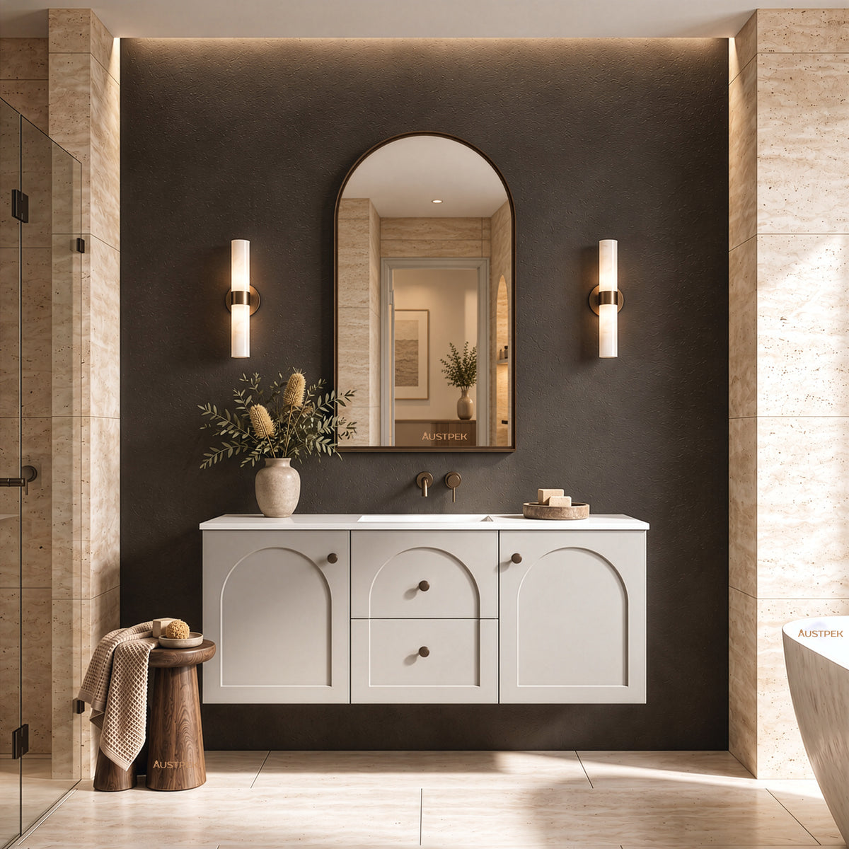 LUKKA CHESTER FEDERATION MATTE GREY 1200MM SINGLE BOWL WALL HUNG VANITY