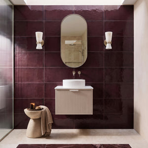 LUKKA KLIFF COASTAL OAK 600MM SINGLE BOWL WALL HUNG VANITY