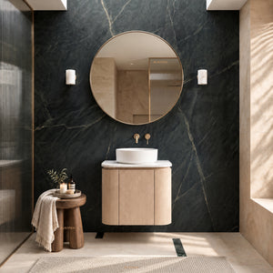 LUKKA RAVELLO SANDY OAK WOODMATT 600MM WALL HUNG VANITY