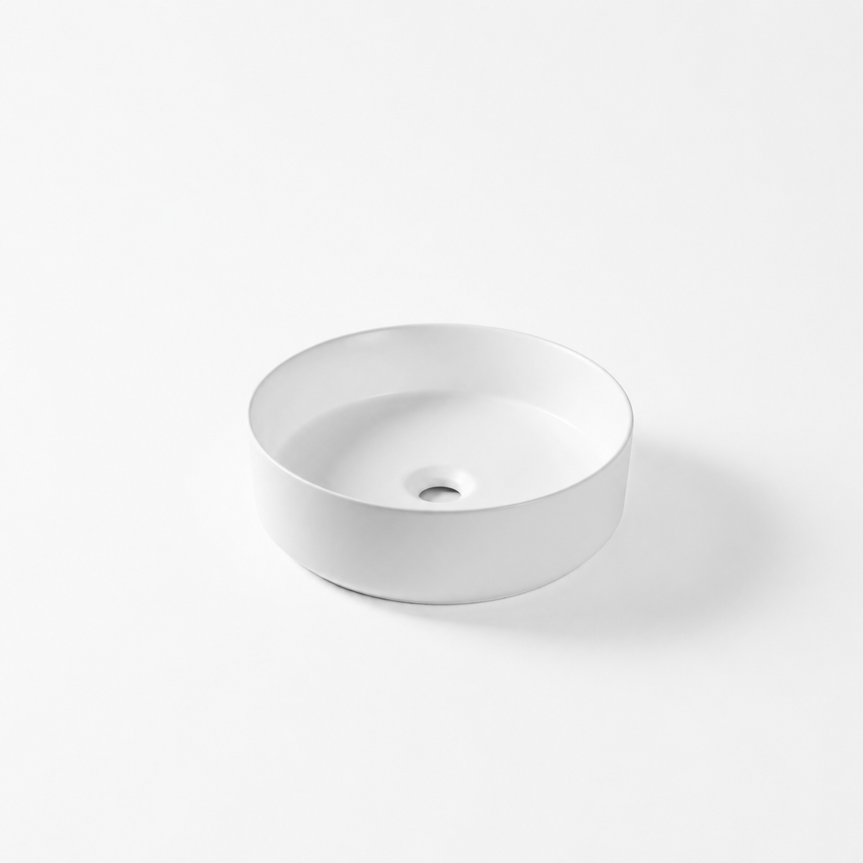 CLAYA ROUND ABOVE COUNTER BASIN GLOSS WHITE 405MM