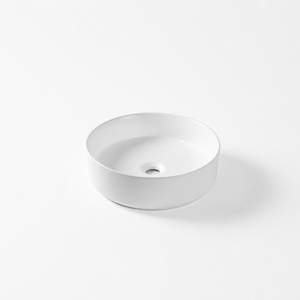 CLAYA ROUND ABOVE COUNTER BASIN GLOSS WHITE 405MM