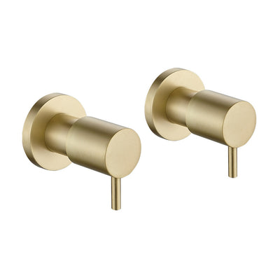 HELLYCAR LUXURY LEAD FREE WALL TOP ASSEMBLIES BRUSHED GOLD