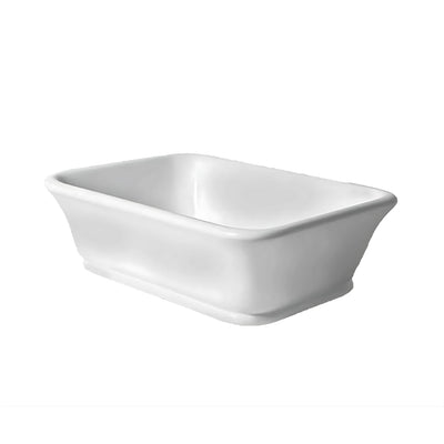 TURNER HASTINGS KIRKHAM TITANCAST HANDCRAFTED ABOVE COUNTER BASIN GLOSS WHITE 525MM