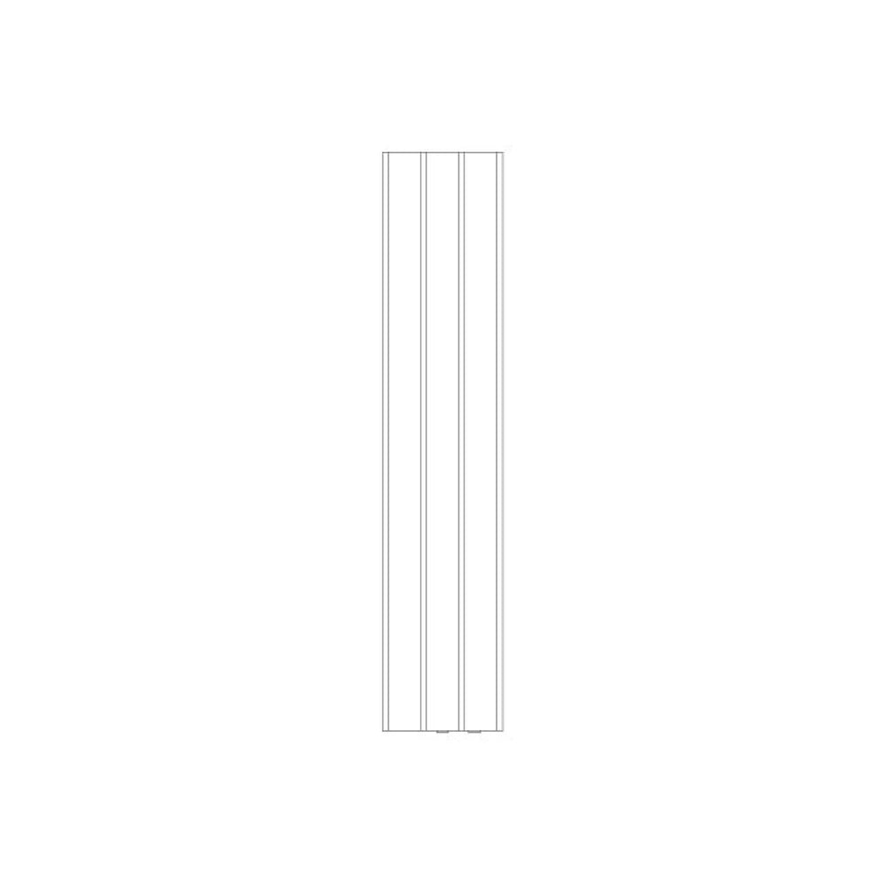 ESKIMO GORDON VERTICAL SINGLE HEATED TOWEL RAIL BRONZE AGE 208MM