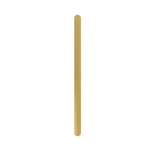 LINSOL ALLEGRA VERTICAL FLAT BAR HEATED TOWEL RAIL BRUSHED BRASS 905MM