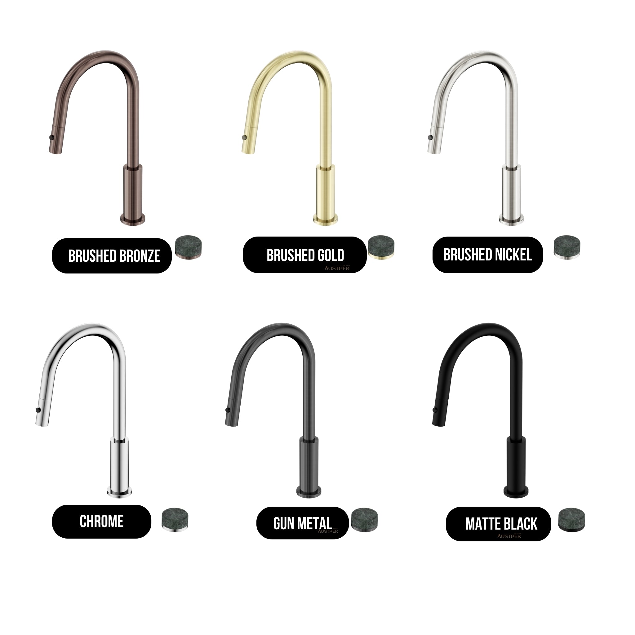 NERO SERENITY PROGRESSIVE PULL OUT KITCHEN SET WITH VERDE ALPI HANDLE 433MM CHROME