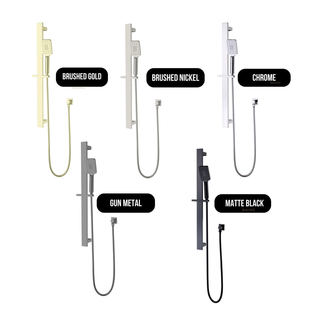 NERO CELIA NEW SHOWER RAIL 810MM CHROME