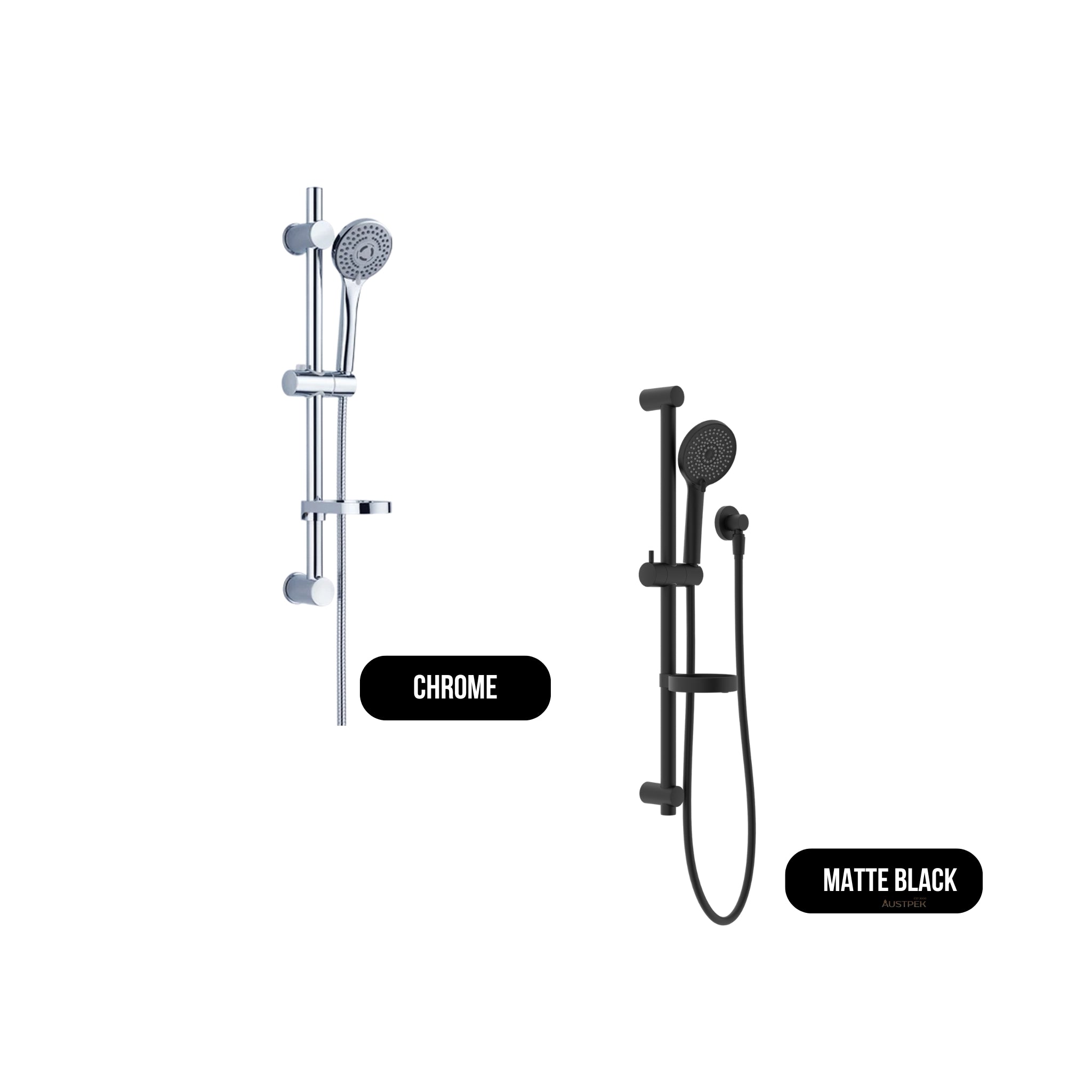 NERO BUILDER BUDGET SHOWER RAIL 705MM CHROME