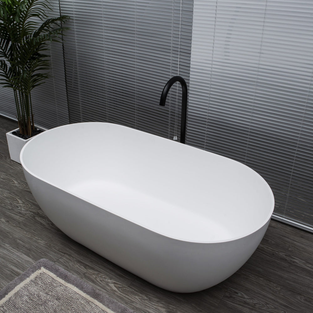 KASKADE LUCIA FREESTANDING STONE BATHTUB (AVAILABLE IN 1400MM, 1500MM, 1600MM, 1700MM AND 1800MM)