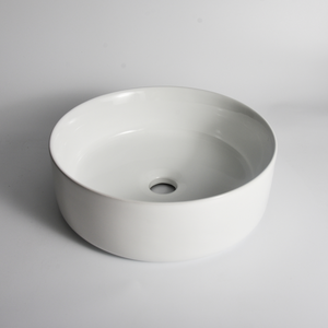 CLAYA ROUND ABOVE COUNTER BASIN GLOSS WHITE 360MM