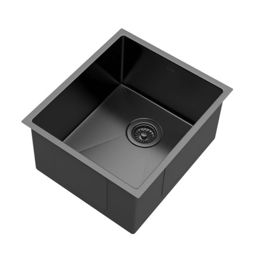 OTTI AXON 39S SINGLE BOWL KITCHEN AND LAUNDRY SINK GUN METAL 390MM