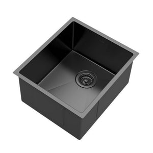 OTTI AXON 39S SINGLE BOWL KITCHEN AND LAUNDRY SINK GUN METAL 390MM