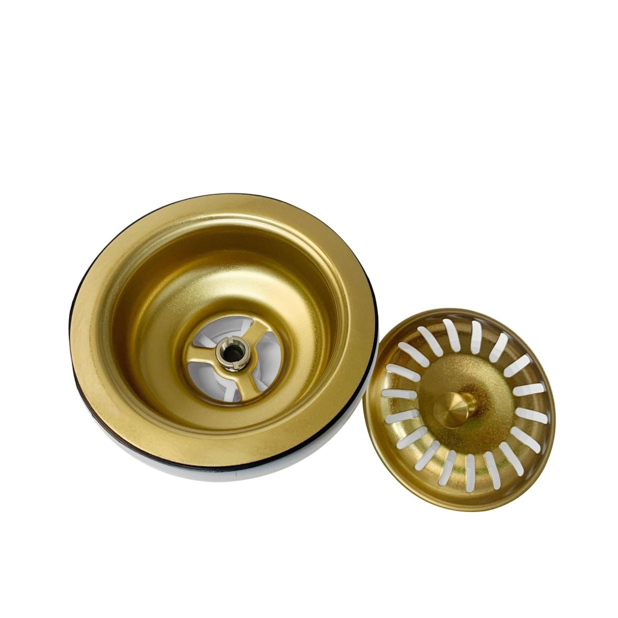 OTTI AXON 45S SINGLE BOWL KITCHEN AND LAUNDRY SINK ARGENT GOLD 450MM