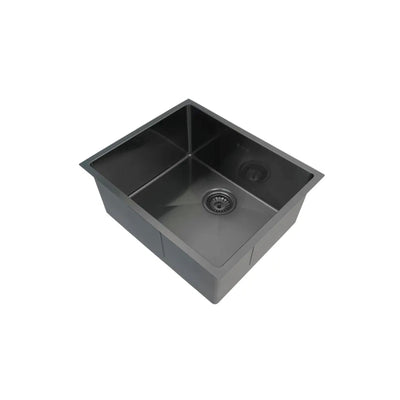 OTTI AXON 45S SINGLE BOWL KITCHEN AND LAUNDRY SINK GUN METAL 450MM