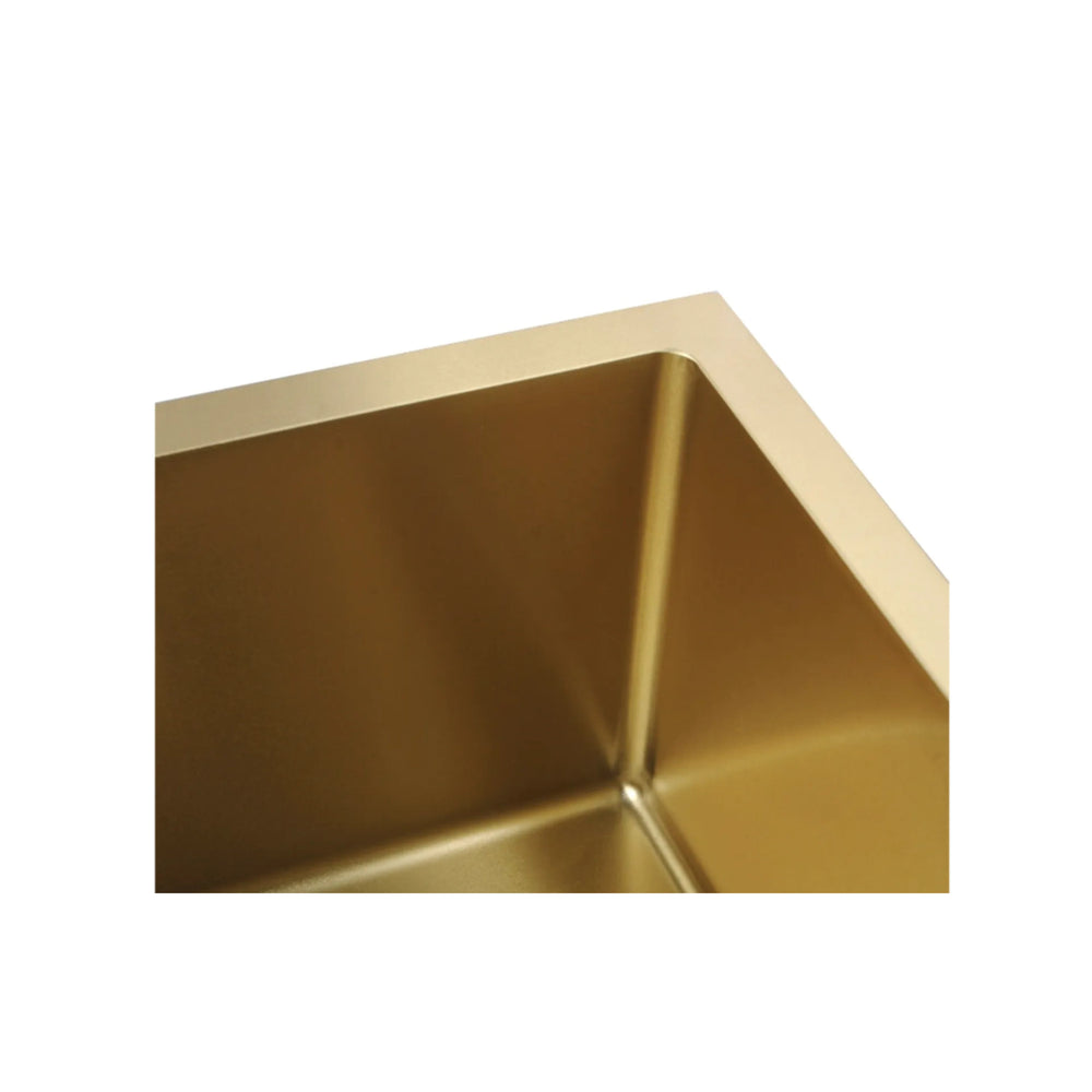 OTTI AXON 52S SINGLE BOWL KITCHEN AND LAUNDRY SINK ARGENT GOLD 520MM