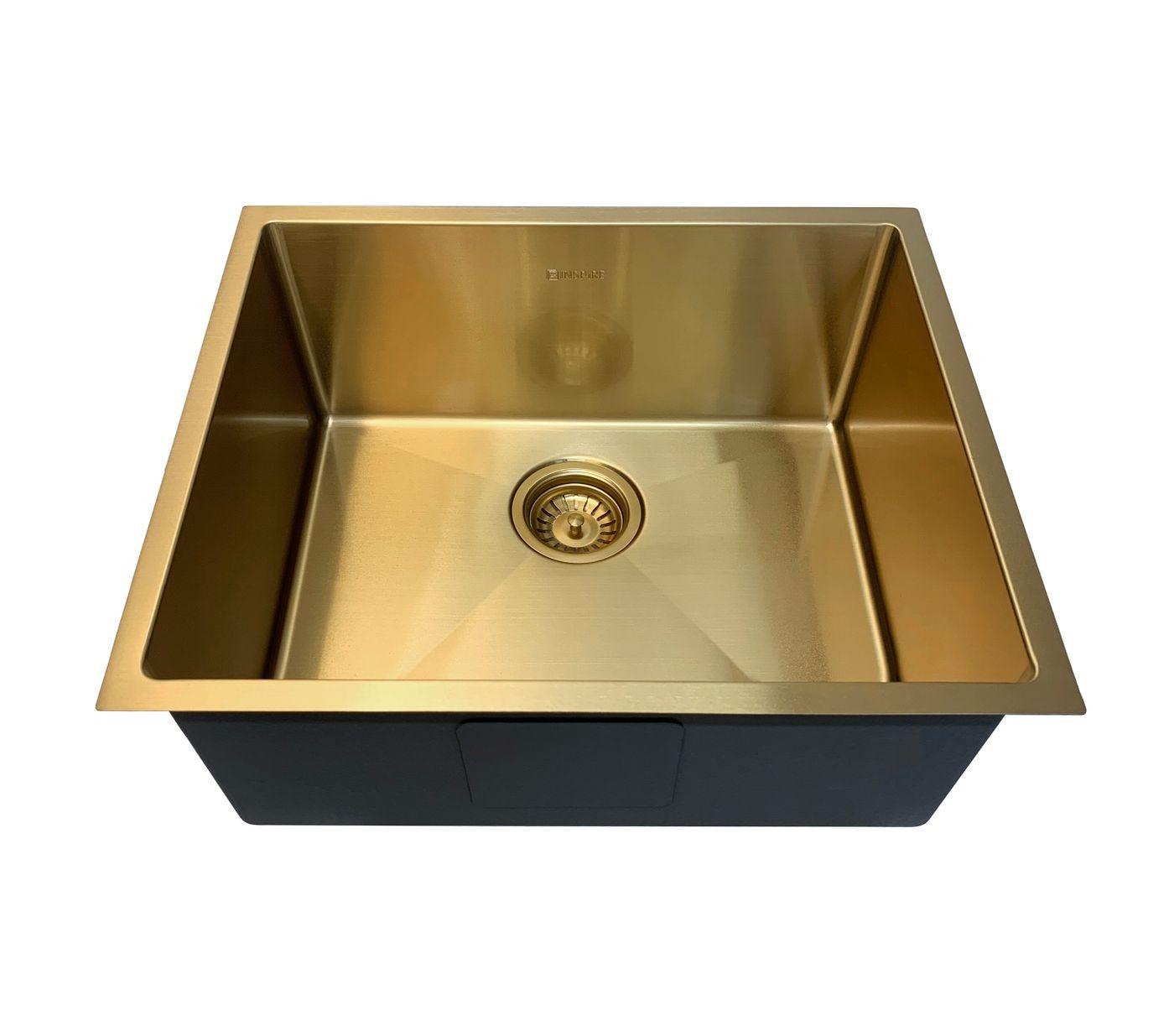 OTTI AXON 52S SINGLE BOWL KITCHEN SINK BRUSHED GOLD 520MM