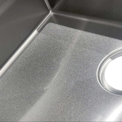 OTTI AXON 52S SINGLE BOWL KITCHEN AND LAUNDRY SINK SILVER 520MM