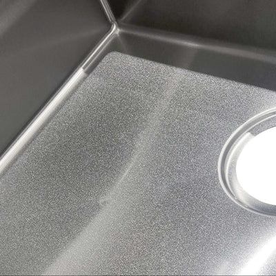 OTTI AXON 58S SINGLE BOWL KITCHEN AND LAUNDRY SINK SILVER 580MM