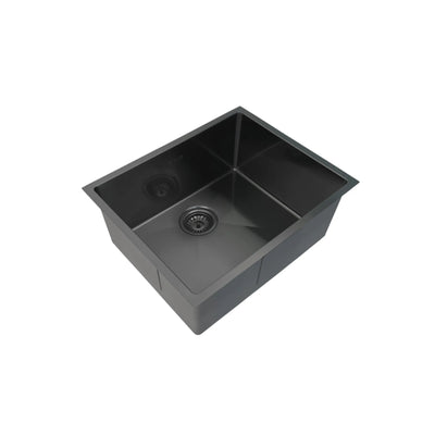 OTTI AXON SINGLE BOWL KITCHEN SINK GUN METAL 580MM