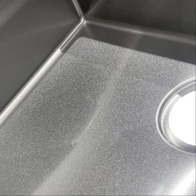 OTTI AXON 77S SINGLE BOWL KITCHEN AND LAUNDRY SINK SILVER 770MM