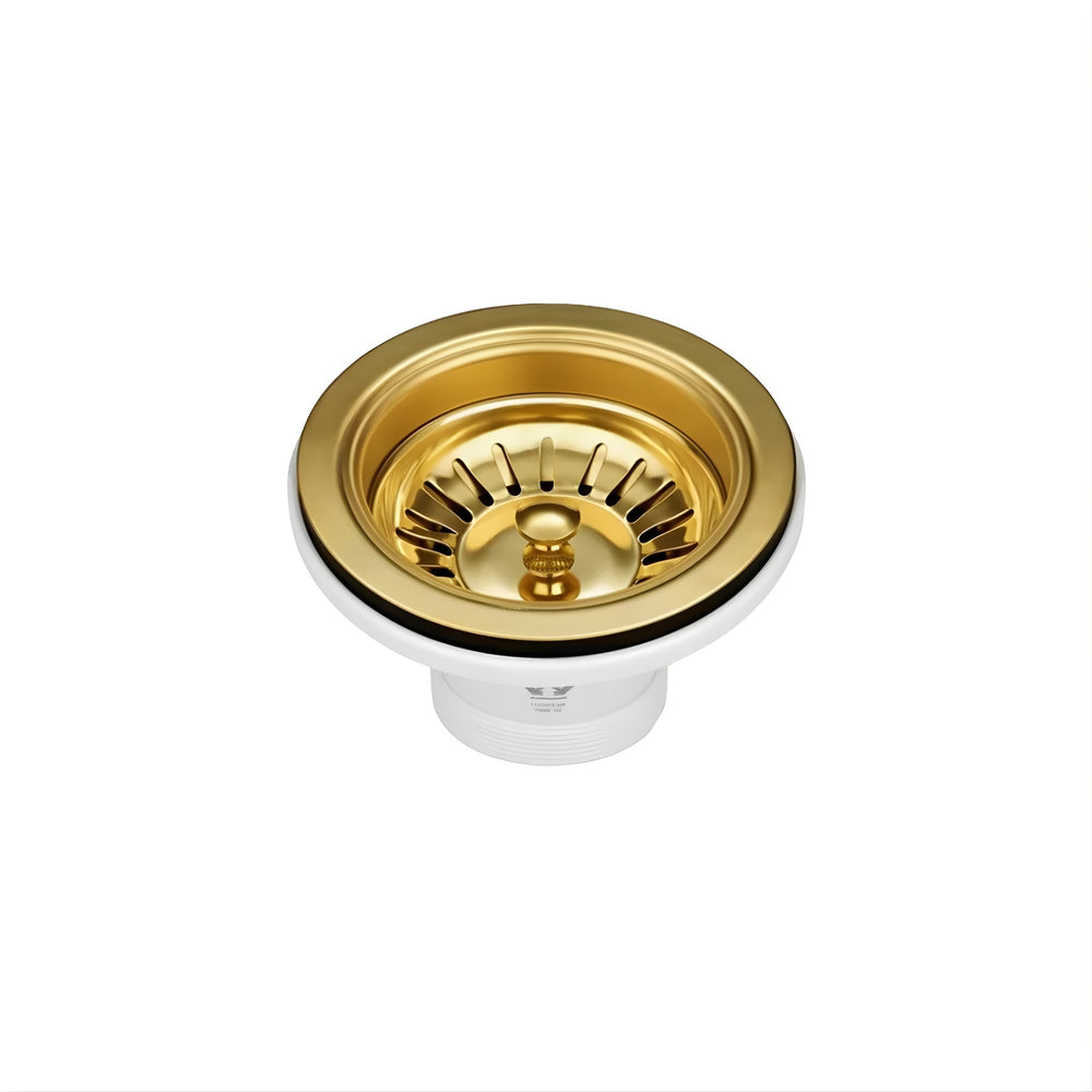 OTTI AXON 77S SINGLE BOWL KITCHEN AND LAUNDRY SINK ARGENT GOLD 770MM