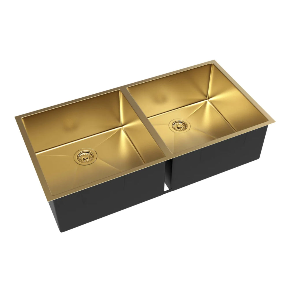 INSPIRE ARTE 88D DOUBLE BOWL KITCHEN SINK ARGENT GOLD 880MM
