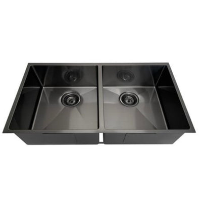 OTTI ARTE 88D DOUBLE BOWL KITCHEN SINK GUN METAL 880MM