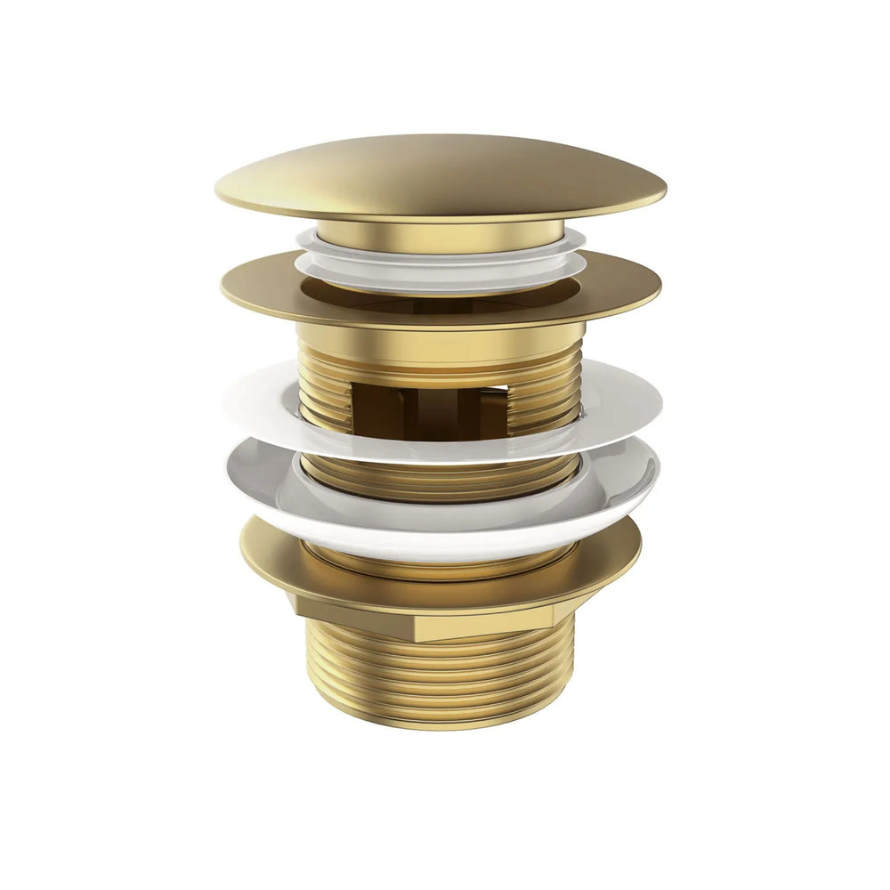 OTTI MUSHROOM PULL-OUT/POP-UP OVERFLOW BATHTUB WASTE 40MM ARGENT GOLD