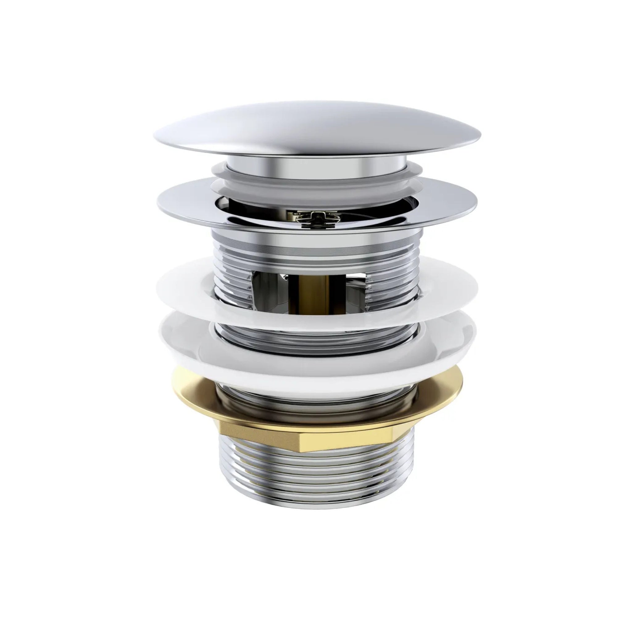 OTTI MUSHROOM PULL-OUT/POP-UP OVERFLOW BATHTUB WASTE 40MM CHROME