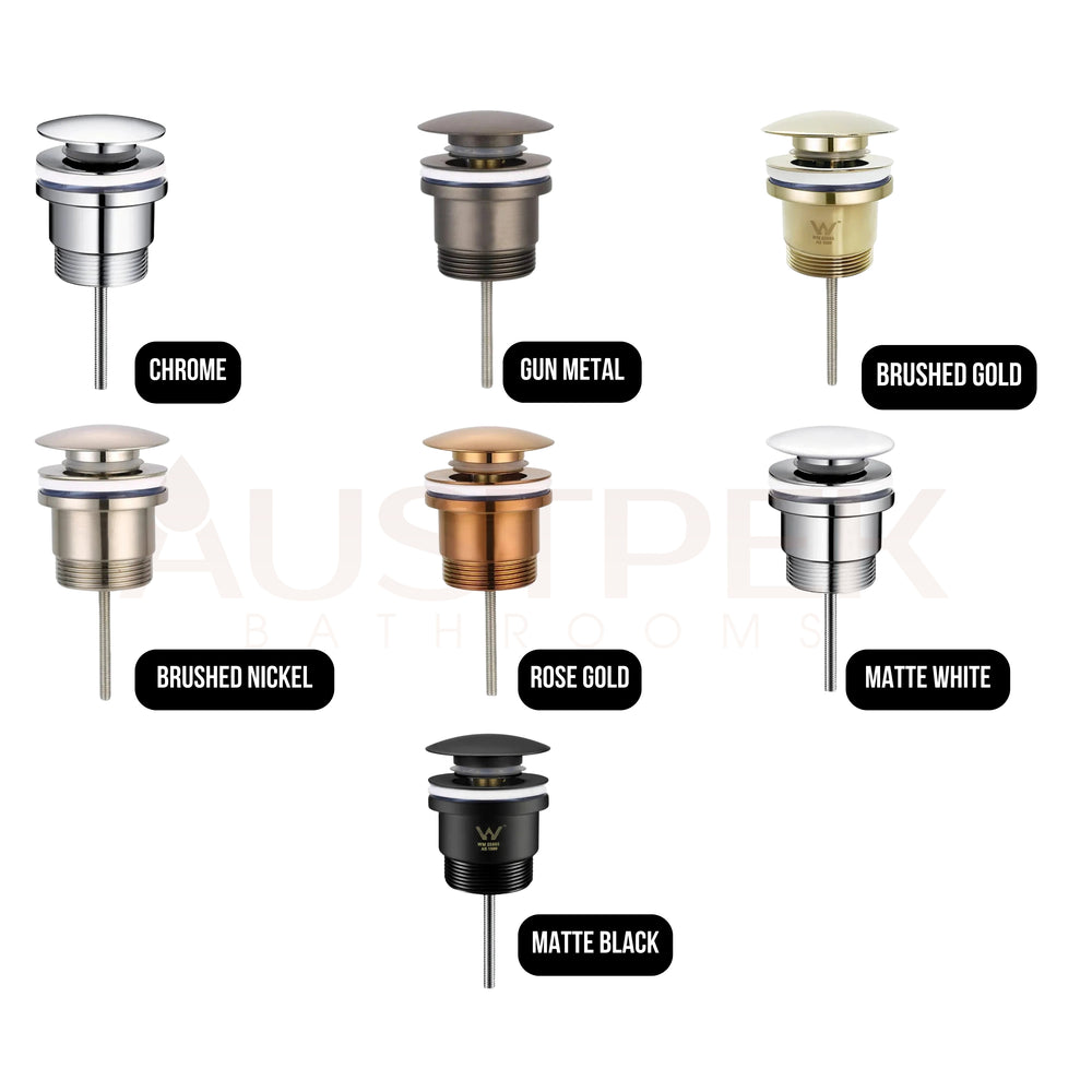 INSPIRE POP-UP MUSHROOM BRUSHED NICKEL 32MM