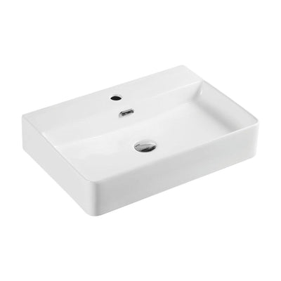 MERCIO MARSAY RECTANGULAR WALL HUNG BASIN MATTE WHITE 590MM