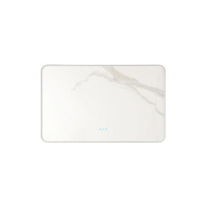 MERCIO MAIA FRAMED RECTANGULAR LED MIRROR BRUSHED NICKEL 1200X750MM