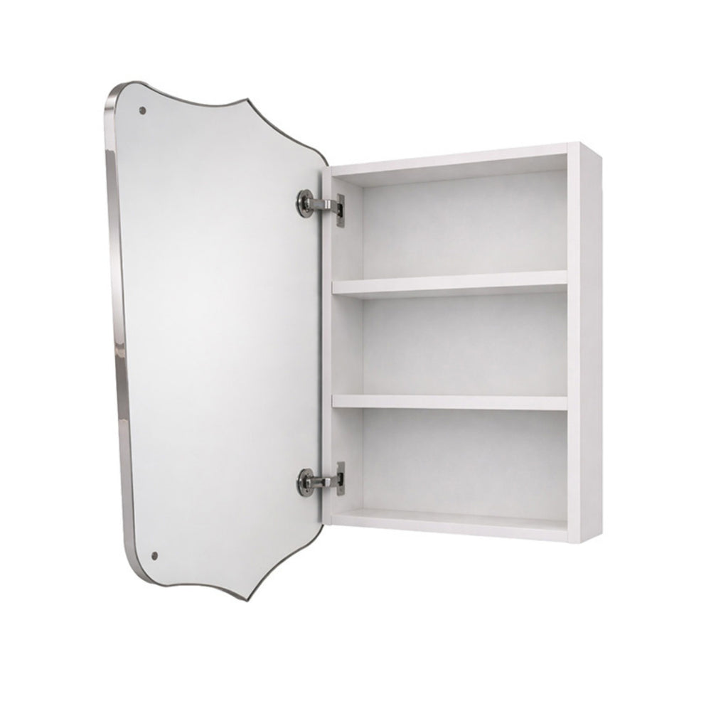 TURNER HASTINGS MAYER CHROME MIRROR SHAVING CABINET 600X800MM