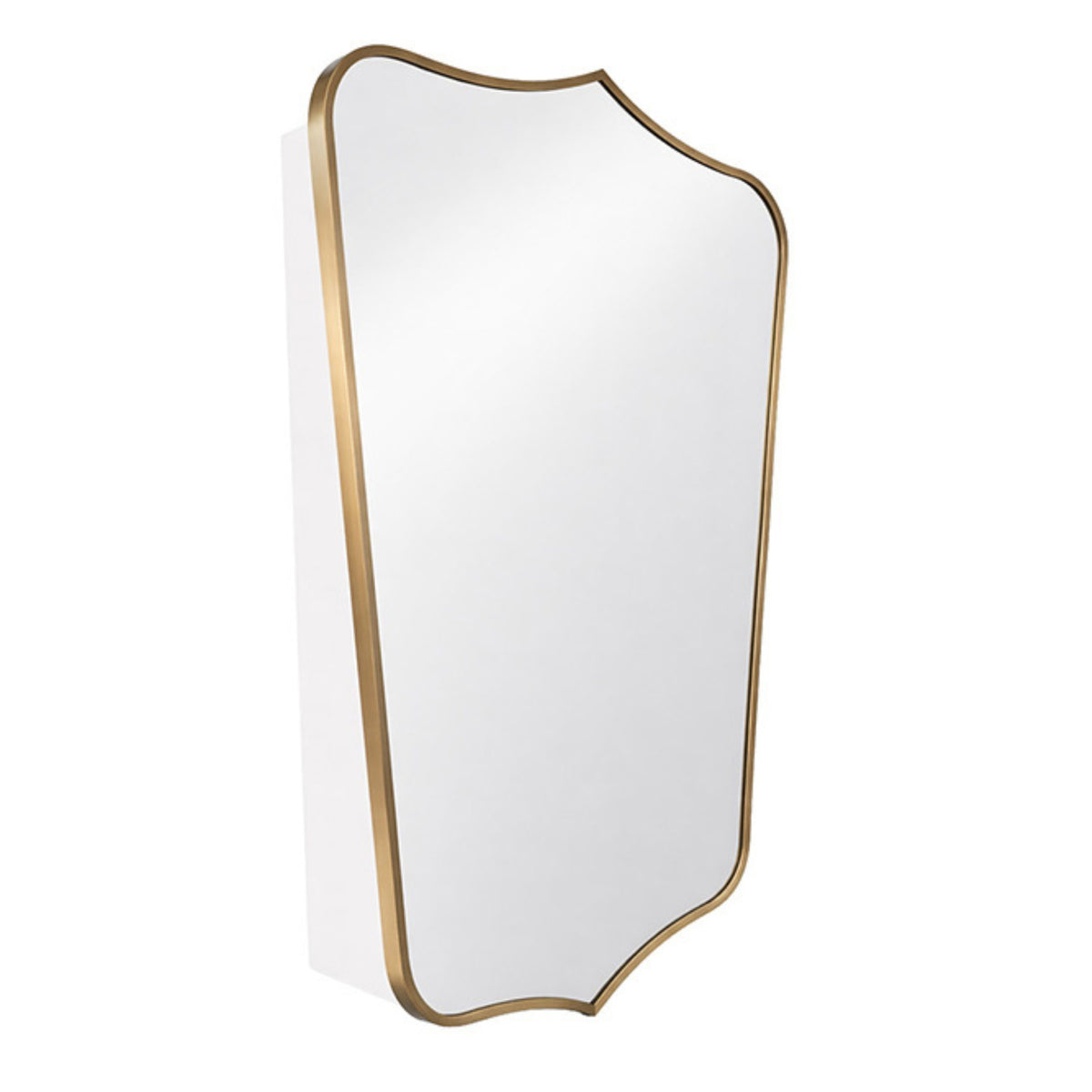 TURNER HASTINGS MAYER BRUSHED BRASS MIRROR SHAVING CABINET 600X800MM