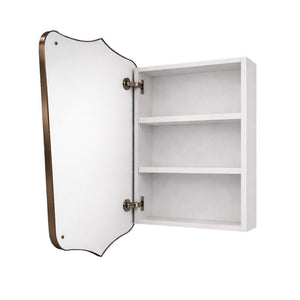 TURNER HASTINGS MAYER ENGLISH BRONZE MIRROR SHAVING CABINET 600X800MM