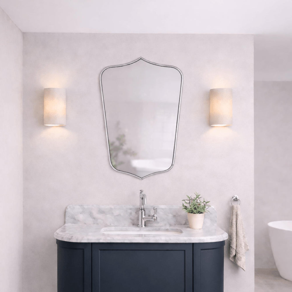 TURNER HASTINGS MAYER SHIELD FRAMED MIRROR CHROME 600X800MM