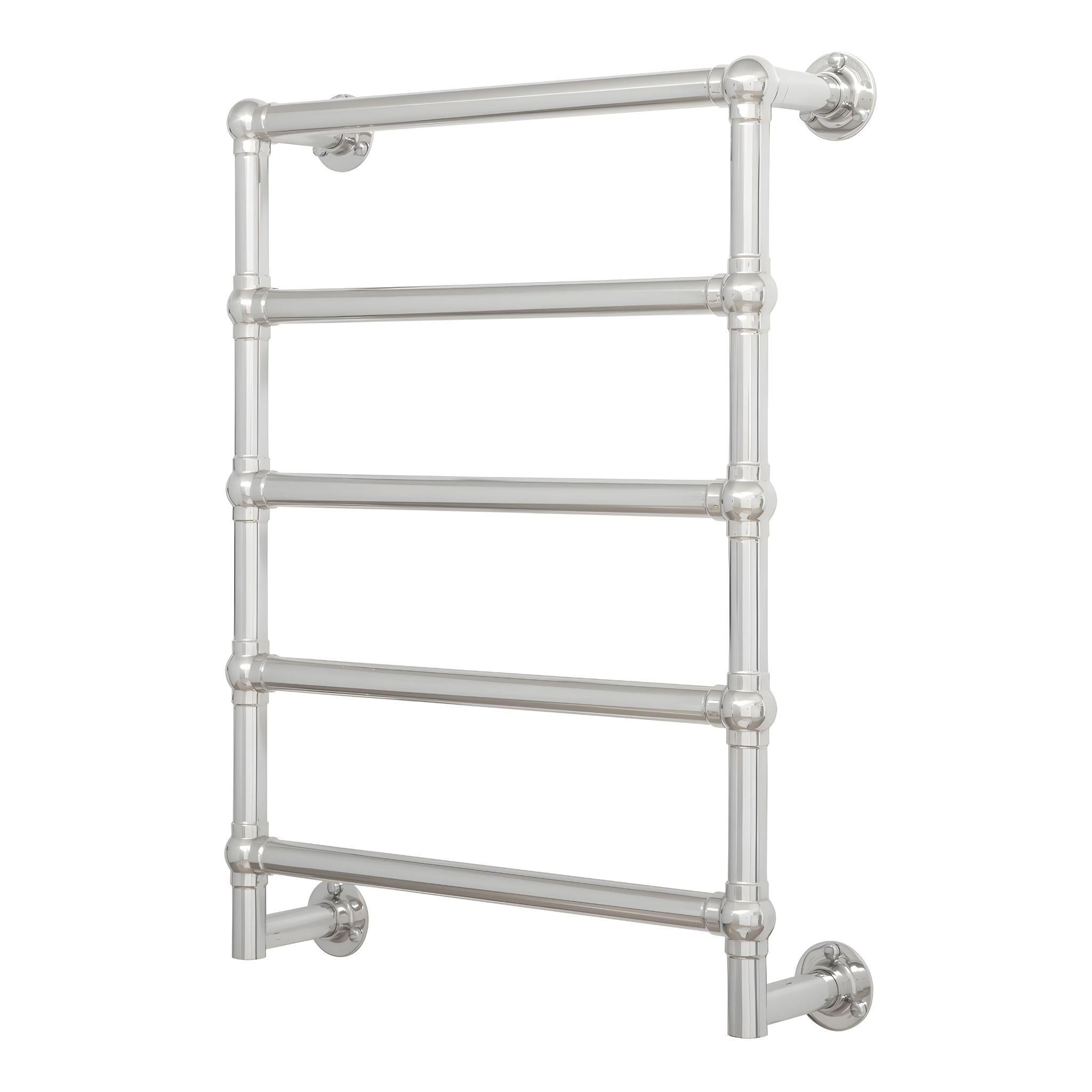 TURNER HASTINGS MAYER LIQUID-FILLED HEATED TOWEL RAIL CHROME 600MM