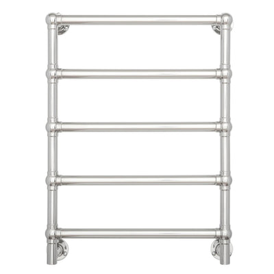 TURNER HASTINGS MAYER LIQUID-FILLED HEATED TOWEL RAIL CHROME 600MM