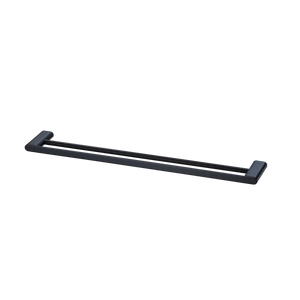 OLIVERI MADRID DOUBLE NON HEATED TOWEL RAIL MATTE BLACK (AVAILABLE IN 650MM AND 800MM)