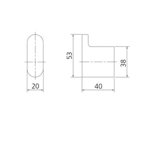 OLIVERI MADRID ROBE HOOK CLASSIC GOLD