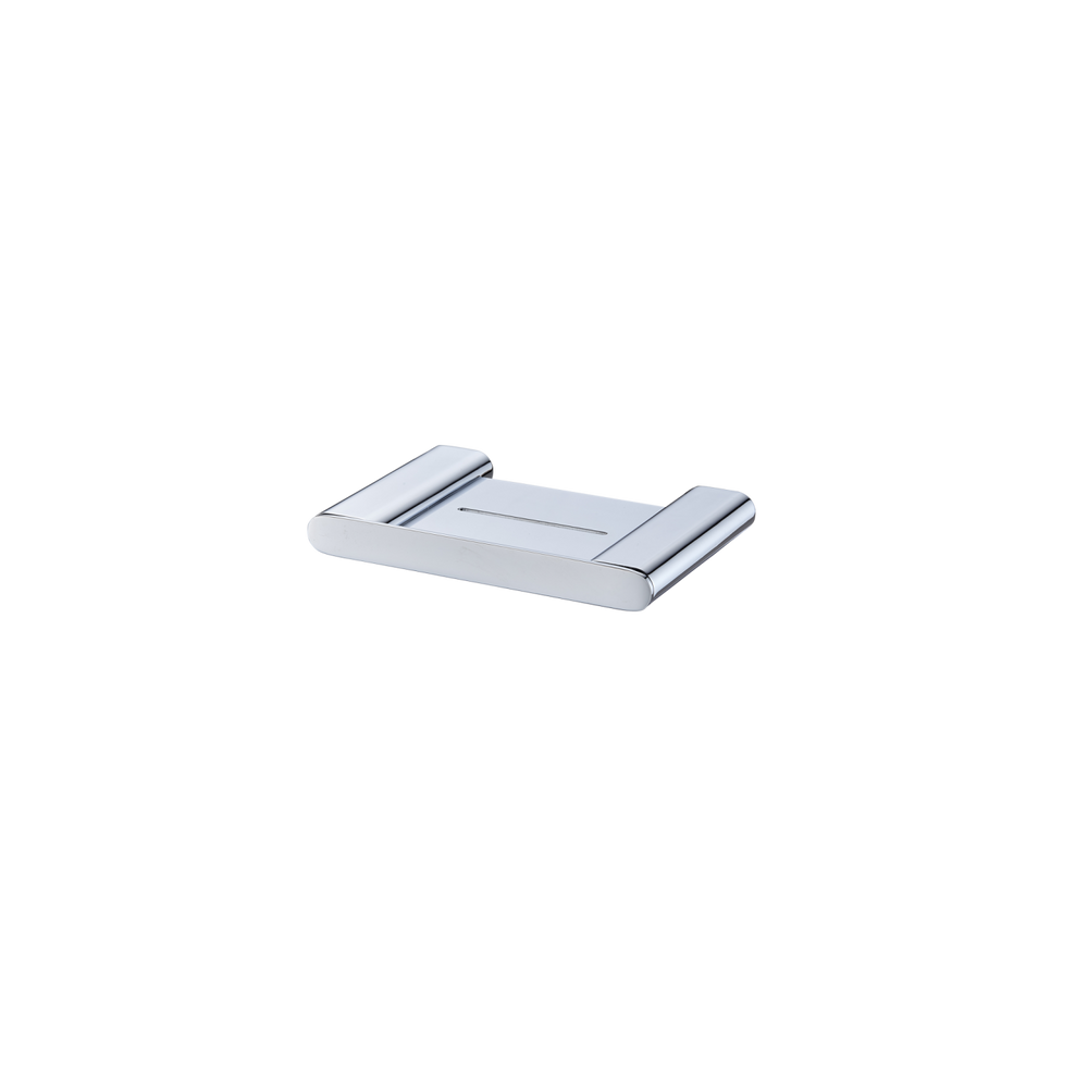 OLIVERI MADRID SOAP HOLDER WITH SHELF CHROME