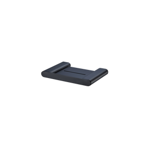 OLIVERI MADRID SOAP HOLDER WITH SHELF MATTE BLACK