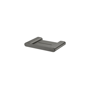 OLIVERI MADRID SOAP HOLDER WITH SHELF GUN METAL