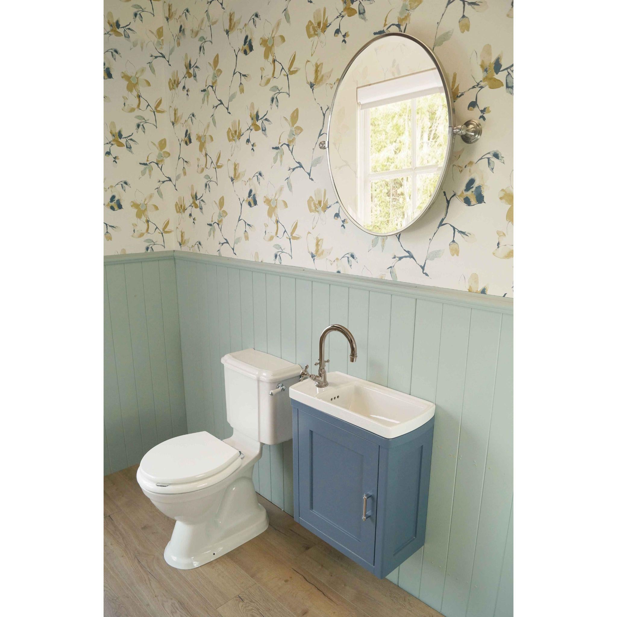 TURNER HASTINGS MAYER FRAMED PIVOT OVAL MIRROR CHROME 538X620MM