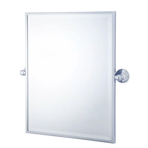 TURNER HASTINGS MAYER FRAMED PIVOT RECTANGULAR MIRROR CHROME 495X610MM