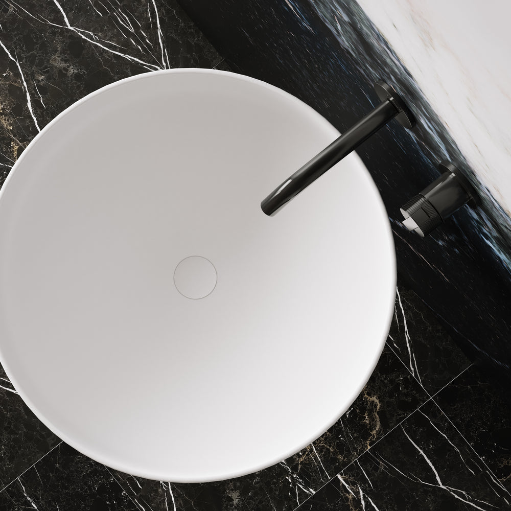 BELBAGNO MARCELLO FREESTANDING PEDESTAL BASIN MATTE WHITE 500MM X 850MM