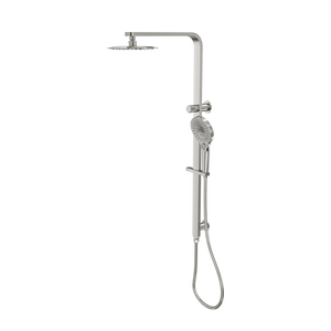 LINSOL MASON SHOWER COMBINATION AND MULTIFUNCTION HANDPIECE WITH 200MM ROUND HEAD BRUSHED NICKEL