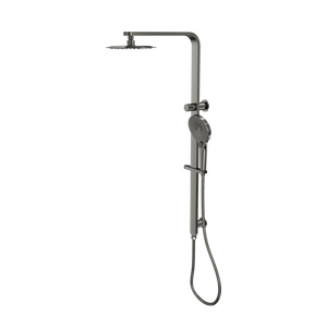 LINSOL MASON SHOWER COMBINATION AND MULTIFUNCTION HANDPIECE WITH 200MM ROUND HEAD GUN METAL