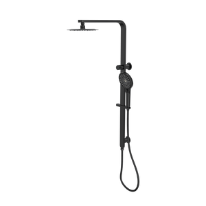LINSOL MASON SHOWER COMBINATION AND MULTIFUNCTION HANDPIECE WITH 200MM ROUND HEAD MATTE BLACK